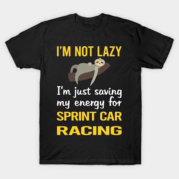 Funny Lazy Sprint Car Cars Racing T-Shirt by relativeshrimp